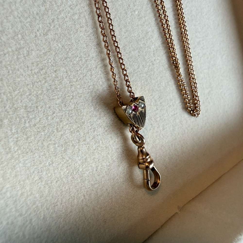 Gold Filled Victorian Slider Necklace
